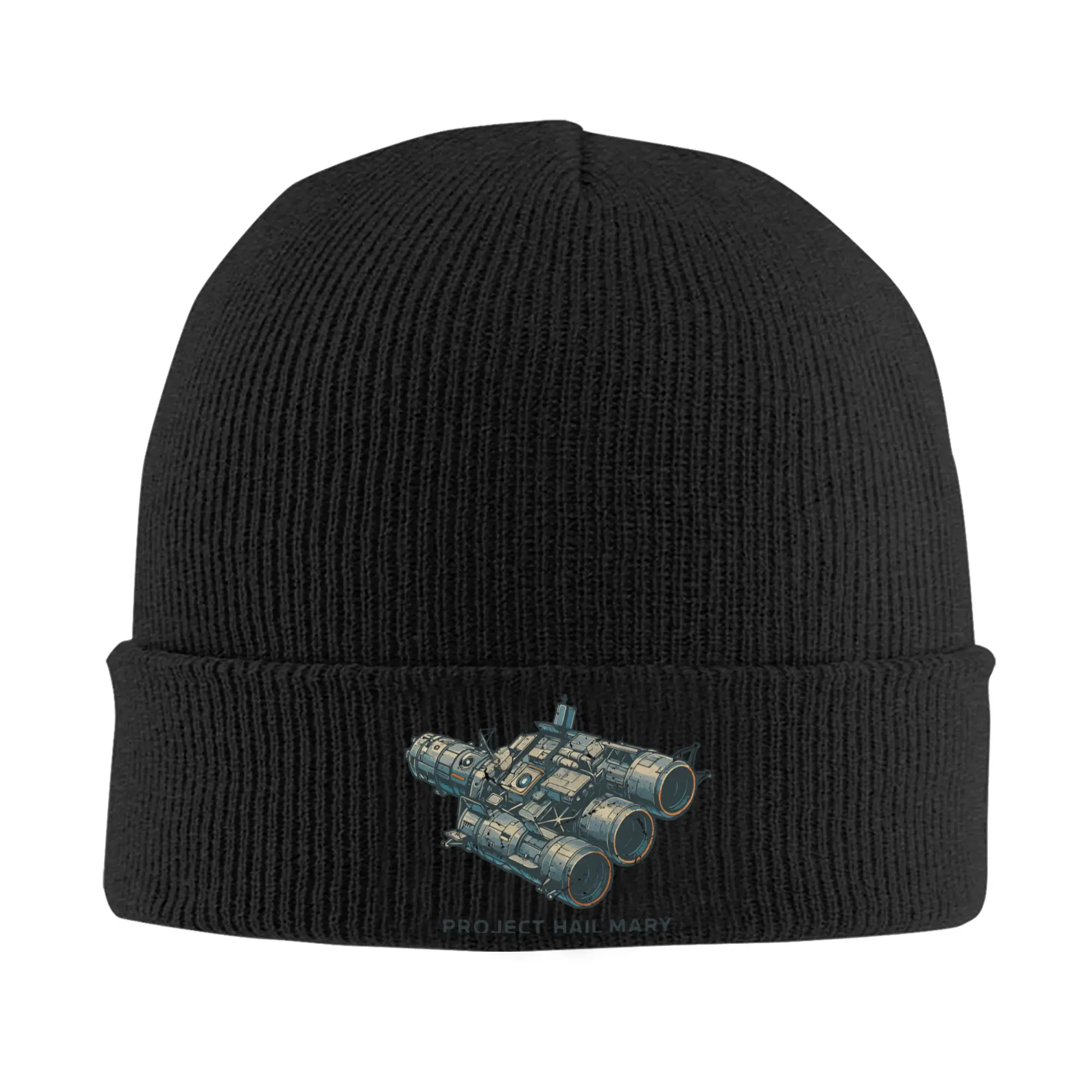 Project Hail Mary  Andy weir book Knitted Hat Women's Men's Skullies Beanies Autumn Winter Hat Acrylic  Warm Melon Cap