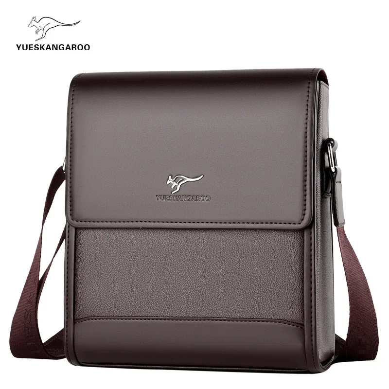 Luxury Brand Men Shoulder Messenger Bags Large Business Crossbody Bag for Male 2025 Vintage Handbags Leather Ipad Bag Husband