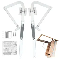 Attic Ladder Hinge Arms Ladder Hinges Ladder Hardware Spreader Hinge Arms Replacement Kit Step Ladder Attachment Thick