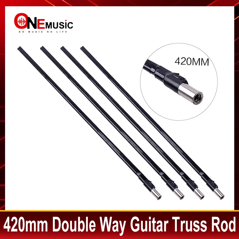 5Pcs 420mm Double Way Double Course Guitar Neck Truss Rod A3 Steel Diameter 9mm