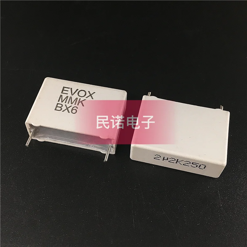 

30pcs/Imported safety regulation correction film capacitor 250V 2.2UF 250V 225 2U2 pin pitch 22