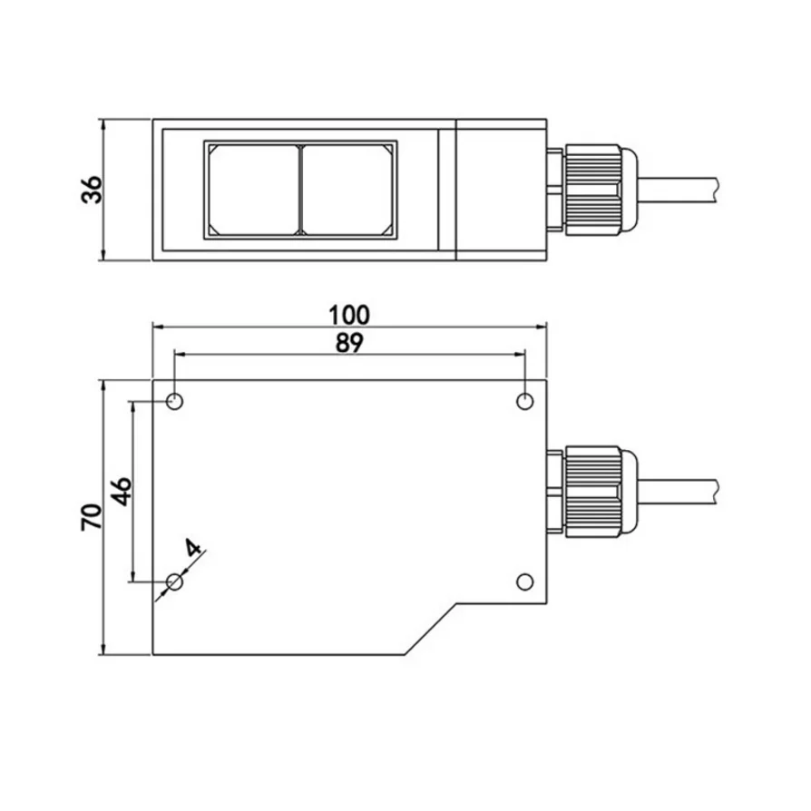 BXUAN photoelectric sensor E3K 20m detection distance switch sensor NPN PNP 24V 110V 220V Proximity sensor