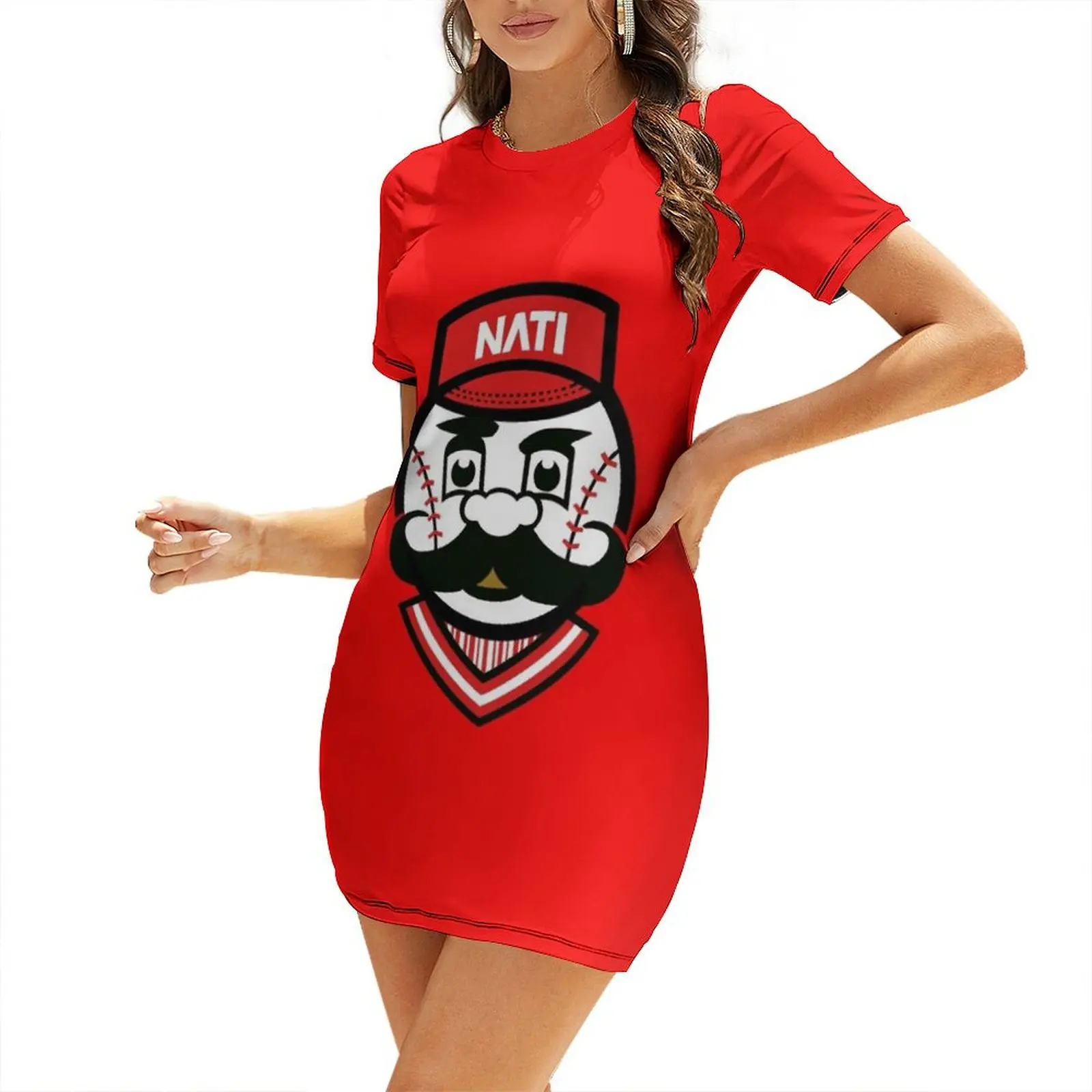 

Cincinnati Red Short Sleeved Dress dress for women Dresses Dress