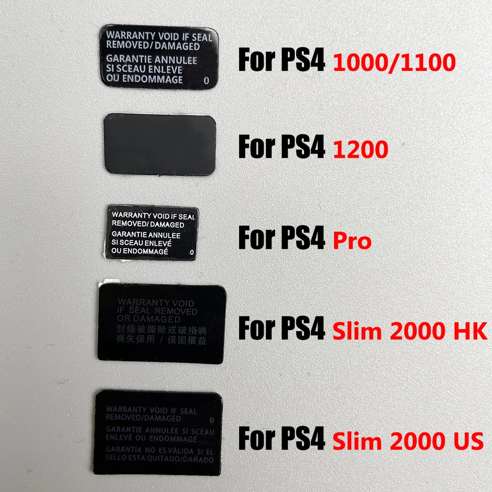 GSF 2-10PCS For PS4 PSP Controller label housing Shell Slim Black Back Sticker Lable Seals-made in China