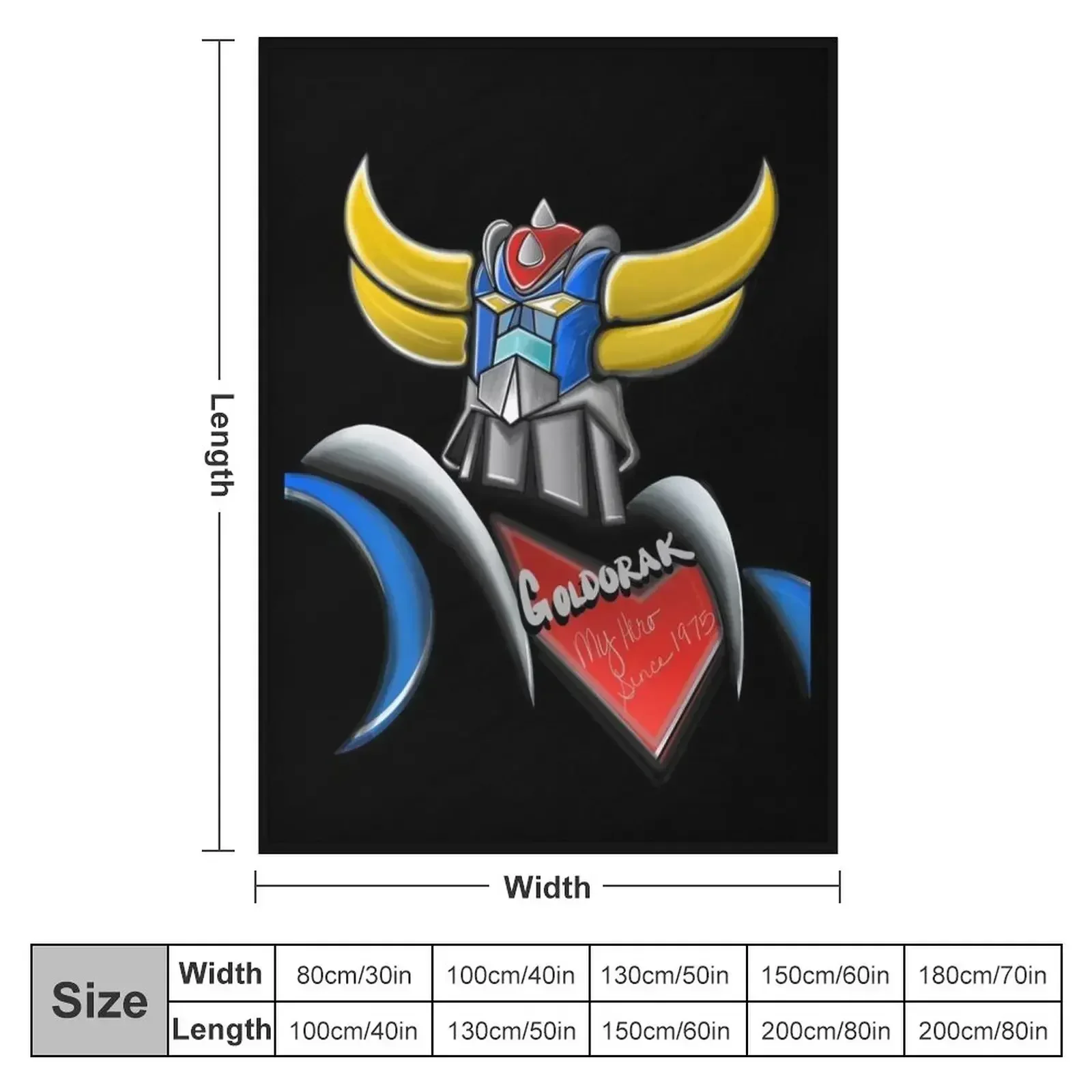 Goldorak, Grendizer, Vintage Goldorak Throw Blanket Blankets For Bed blankets and throws Blankets