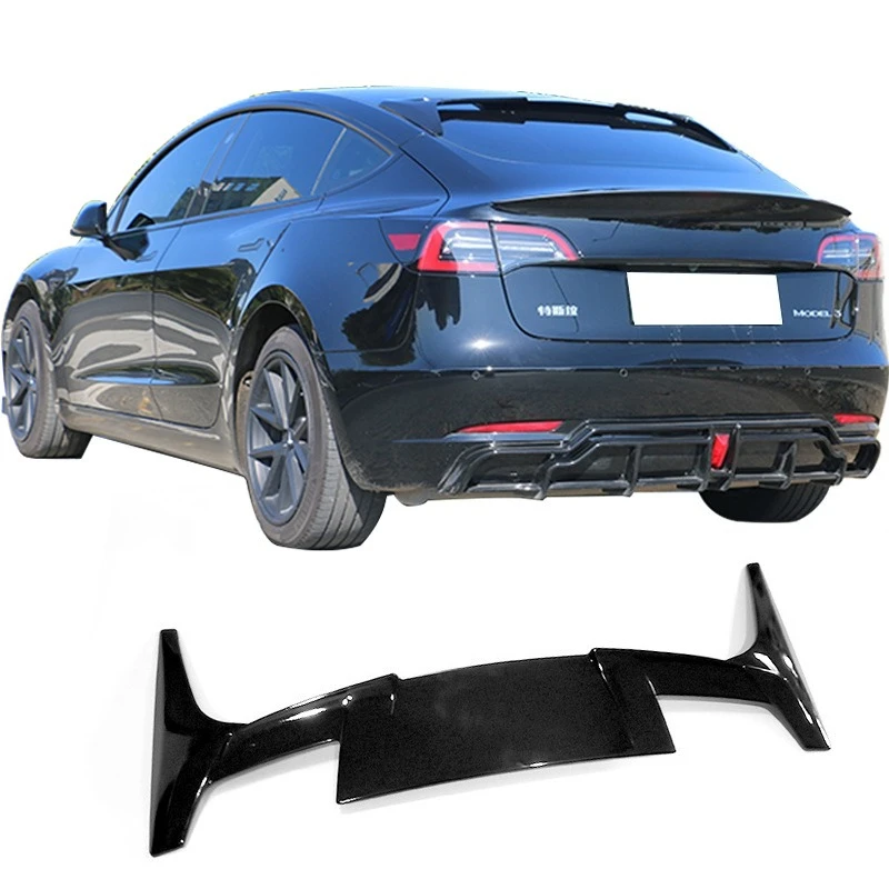 

Подходит для Tesla Model3/modelY, модифицированный верхний крыло, задний спойлер, модифицированное заднее крыло, текстура из углеродного волокна