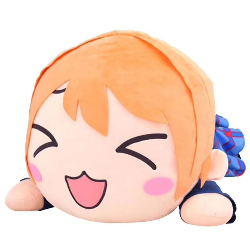 

New Cute Japan Anime Love Live School Idol Project Hoshizora Rin Laying Down Big Plush Stuffed Pillow Doll Toy 40cm Kids Gifts