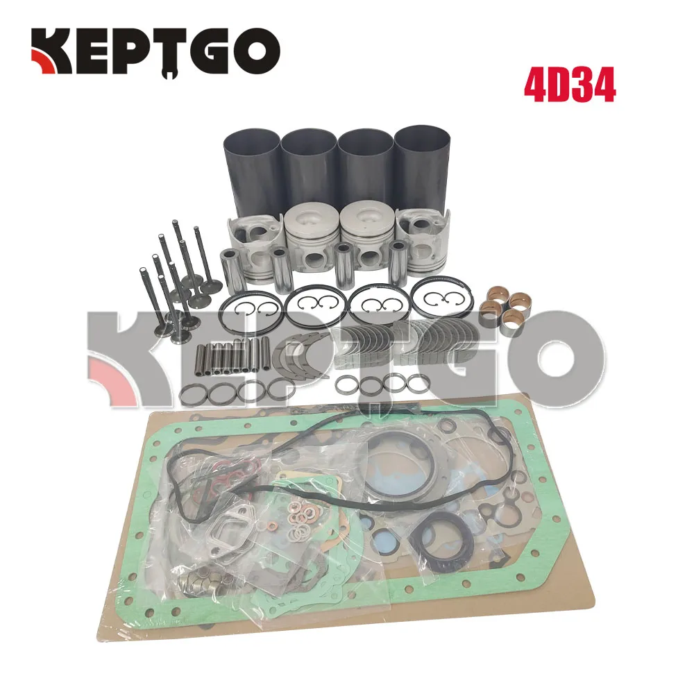 New 4D34 STD Overhaul Rebuild Kit For Mitsubishi Fuso Canter 4D34 4D34T Engine 3.9L