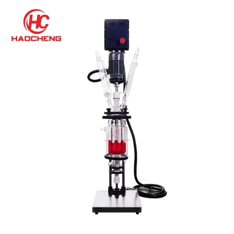 Hotsale HGS-5L 5L High Quality Laboratory Chemical Reactor Double-Jacketed Double-Layer Glass Reactor