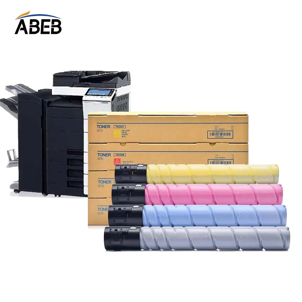 

1 шт. картридж с тонером TN324 для Konica Minolta Bizhub C308 C368 C258 C454 C454e C554 C554e, высококачественный цветной тонер-порошок