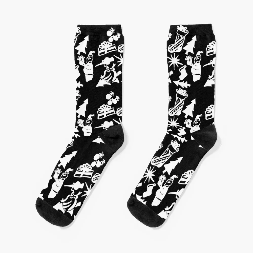 

Christmas Explosion (white) Socks christmas gift heated Stockings man Woman Socks Men's