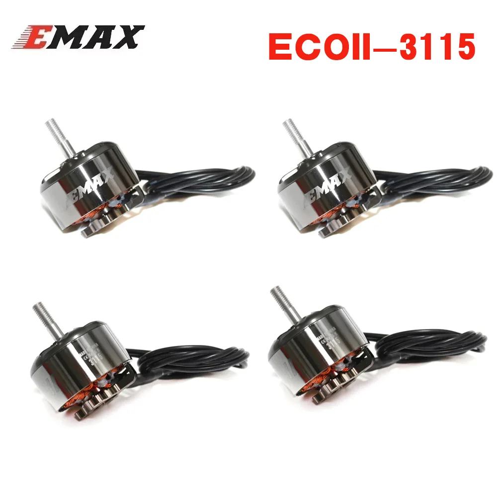 

4PCS EMAX ECOII 3115 400KV / 500KV / 640KV / 800KV / 900KV Brushless Motor Compatible 10 inches propellers for FPV Racing Drone