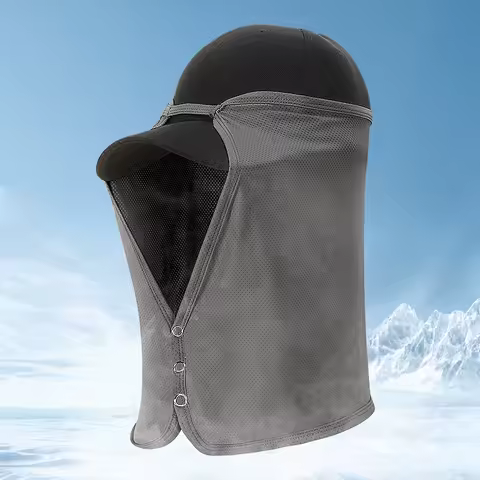 Outdoor Neck Protection Sun Cap Fishing Cycling Climbing Men Removable Face Shield Safari Hat Women Quick Drying Sunshade Hat