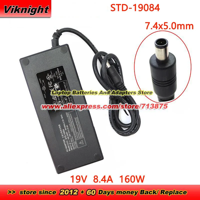 

STD-19084 AC Adapter 19V 8.4A 160W Laptop Charger 7.4x5.0mm Power Supply