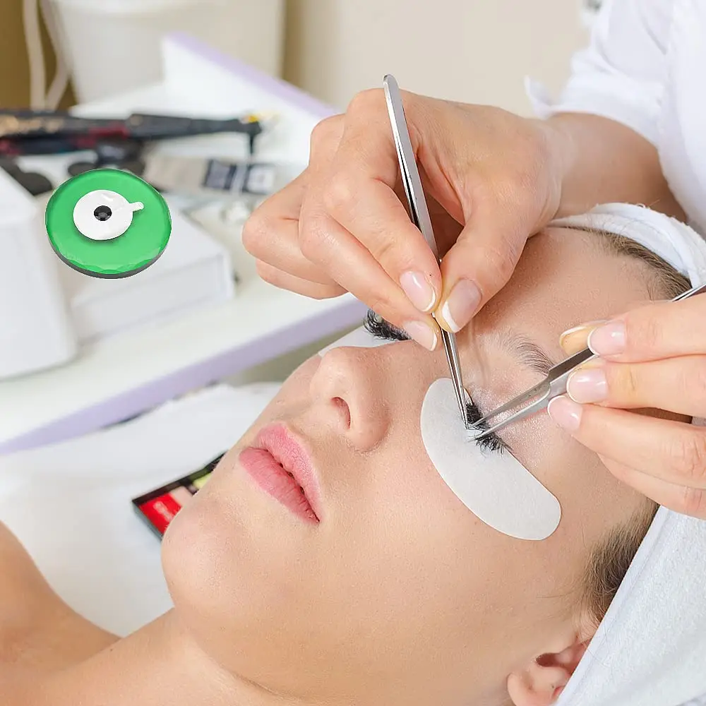 300 قطعة منصات ملصق احباط (10 ورقة) رمش تمديد لاصق الغراء البليت ملصق منصات ، حامل لاصق وسادة لاش ملصق