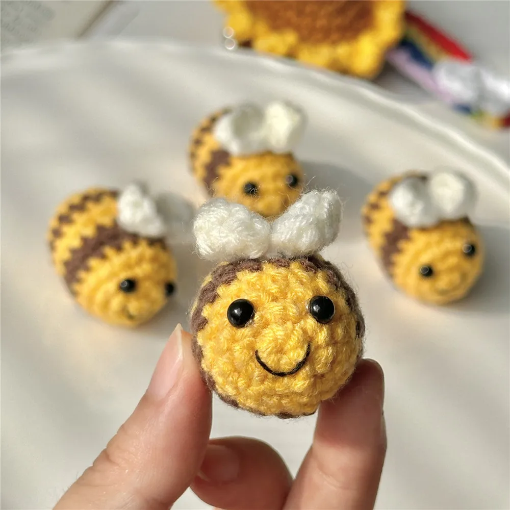 5PCS Crochet Bees D…