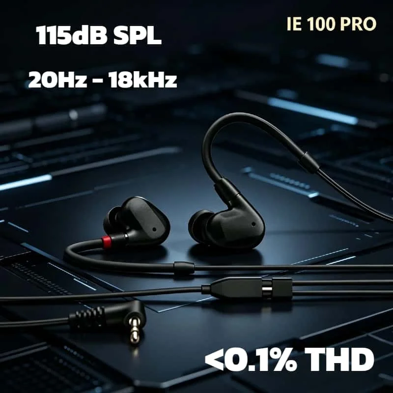 

Наушники-мониторы IE 100 PRO с динамическим драйвером, съемным кабелем, 20 Гц-18 кГц, для сцены, игр, Hi-Fi, проводные, оригинальные 2026