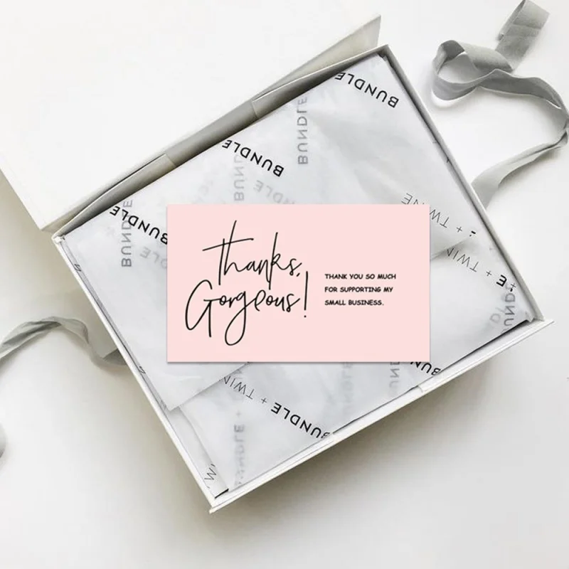 30 Sheets Per Pack Thank You Card Gift Decoration Small Card Hand Account Collage Envelope Decoration Thank You Card
