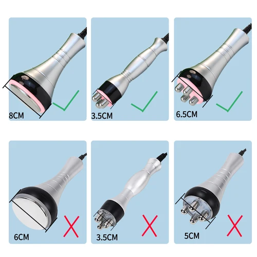 Imagen 2 del producto Máquina de adelgazamiento por cavitación 3 en 1 40K, masaje ultrasónico para dar forma al cuerpo, dispositivo de elevación de estiramiento de la piel Facial RF con soporte