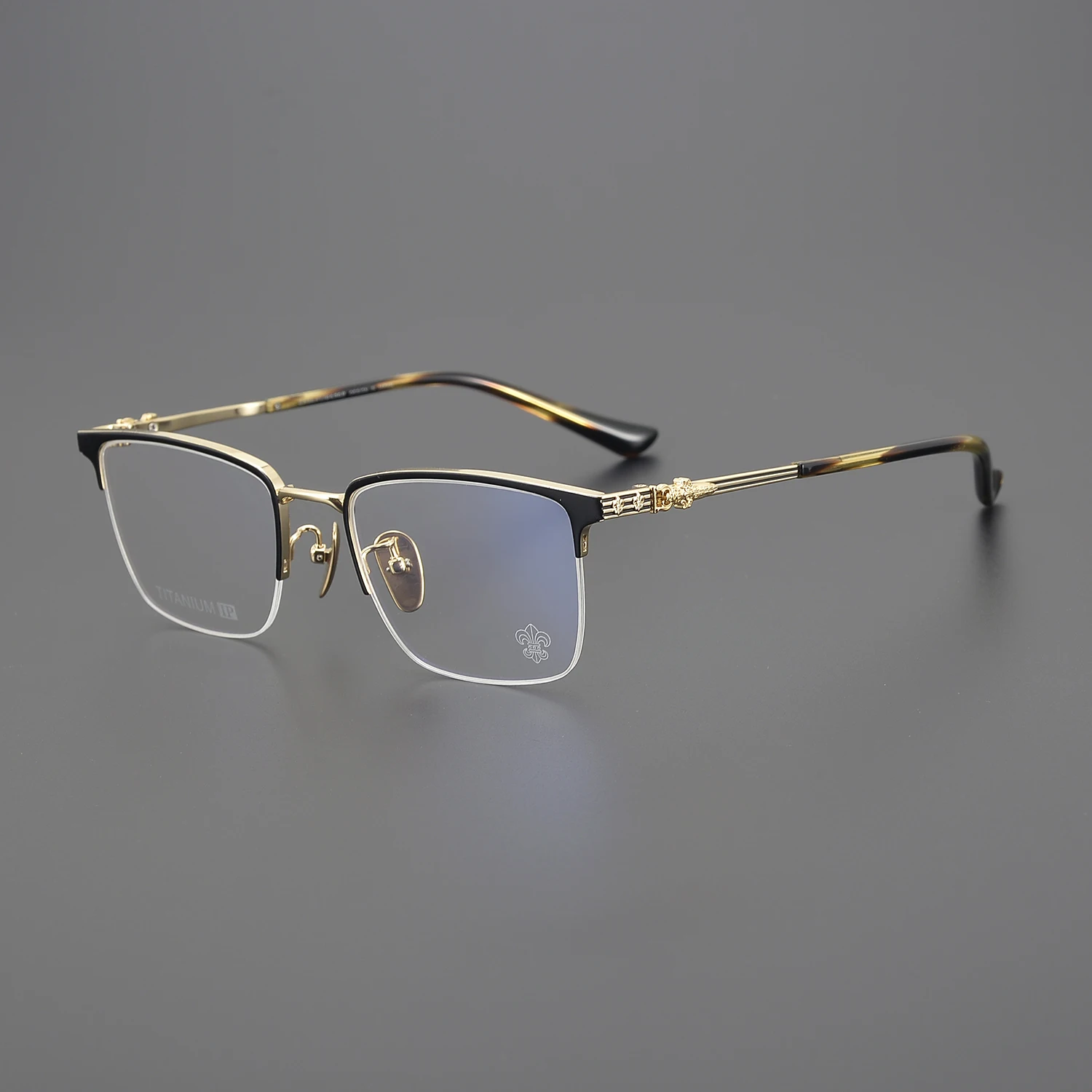 Gafas de miopía para hombres y mujeres, gafas ópticas graduadas de lujo, montura de marca de diseñador, medio Marco de acetato, personalidad clásica