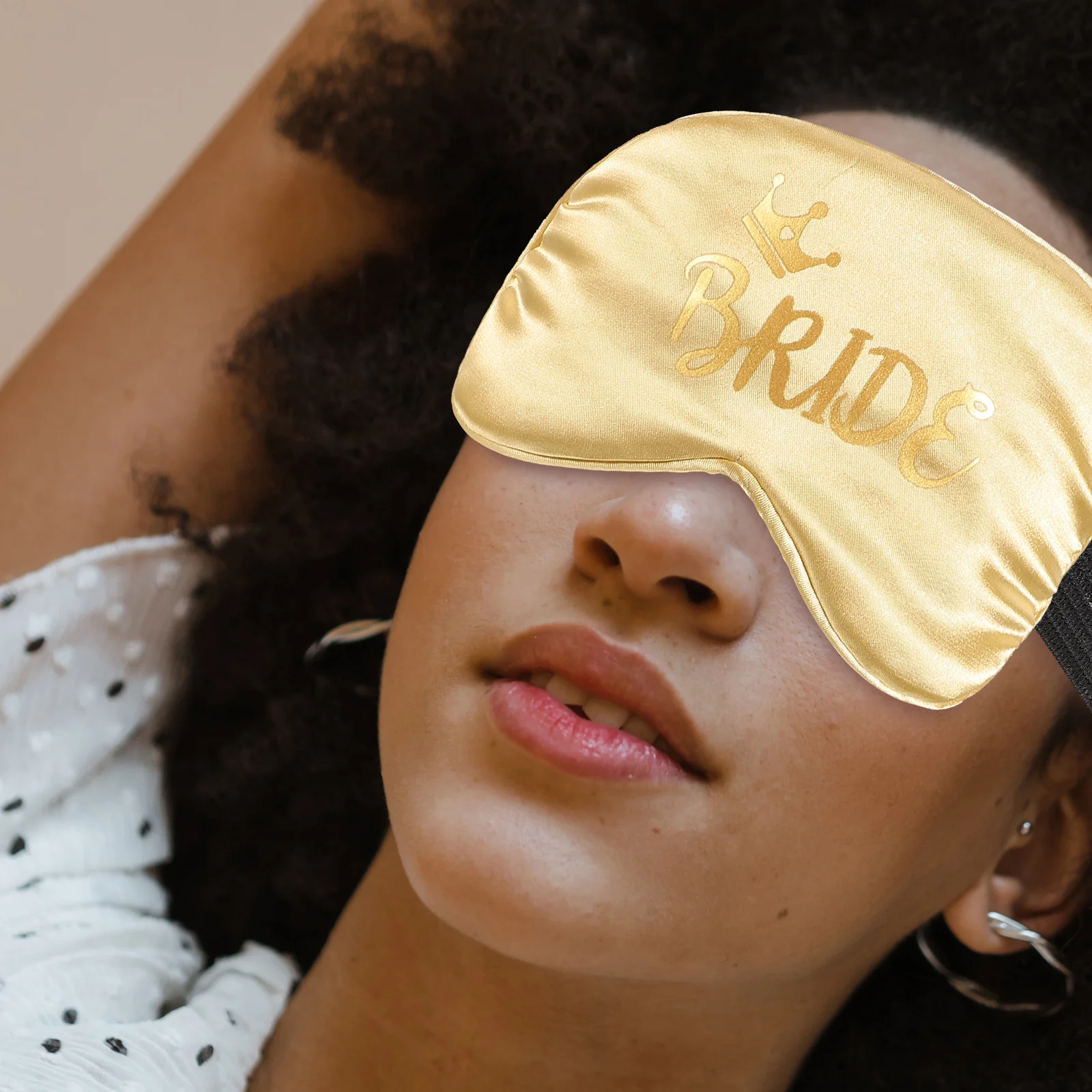 

Sleep Mask Eye for Comfort Wedding Bride Sleeping Silk Covers Women Comfortable Elastic Band