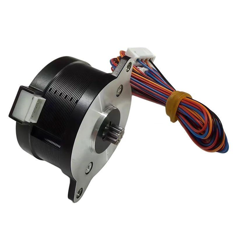 H-grade temperature-resistant pancake-shaped ten-tooth circular stepping motor, 36mm in size, with a compact design.