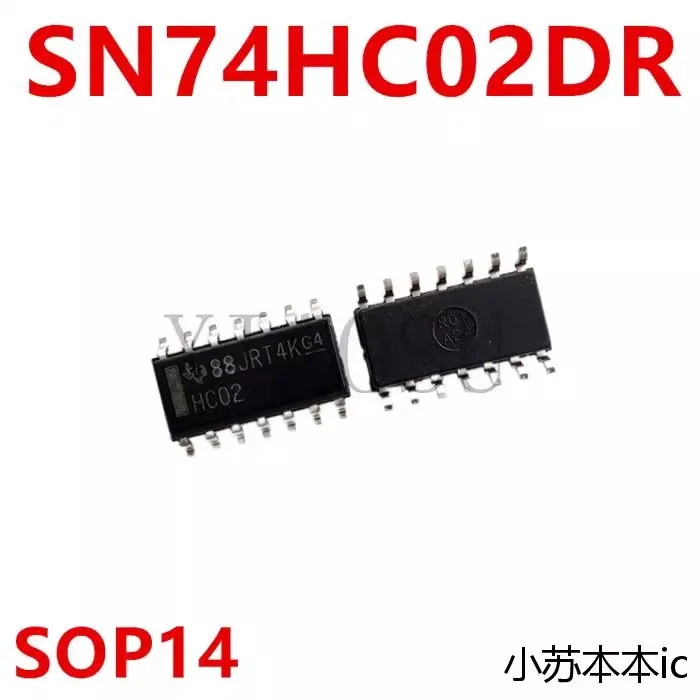 (5PCS)100% New SN74HC02DR Screen printing HC02 SOP-14 IC Chipset