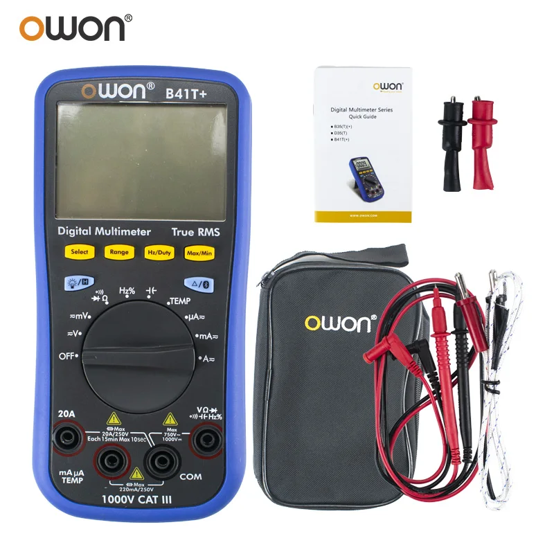 

OWON B41T+ Bluetooth Digital Multimeter,Provide True RMS with Four and a Half Digits 3 in 1 Support for Offline Recording