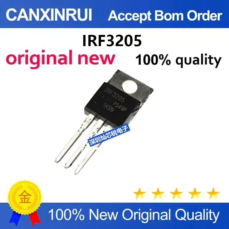 (5-100pieces)Brand new original IRF3205 IRF3205PBF 100A 55V 200W MOSFET inverter chip