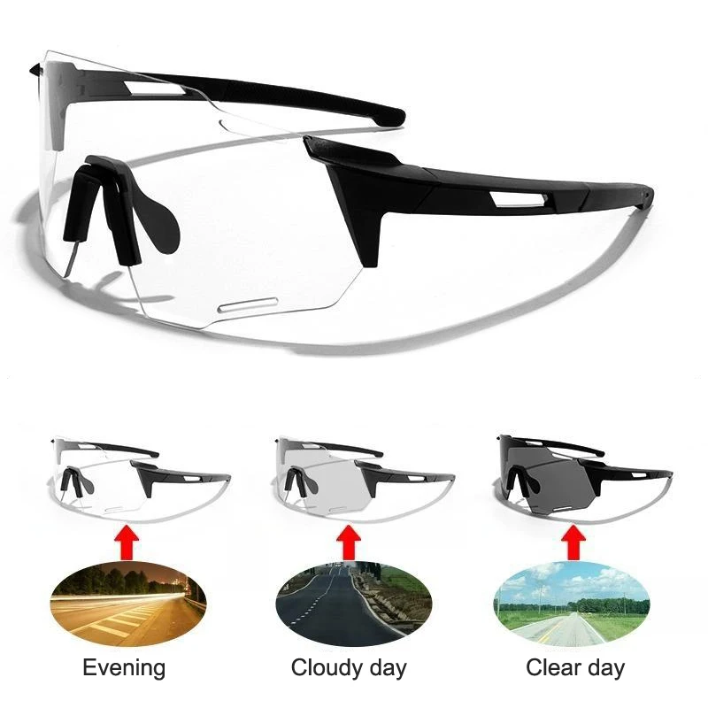 

Photochromic Cycling Sunglasses For Men Women Bike Glasses Riding Driving UV400 Mountain Bicycle Goggles Eyewear Sports