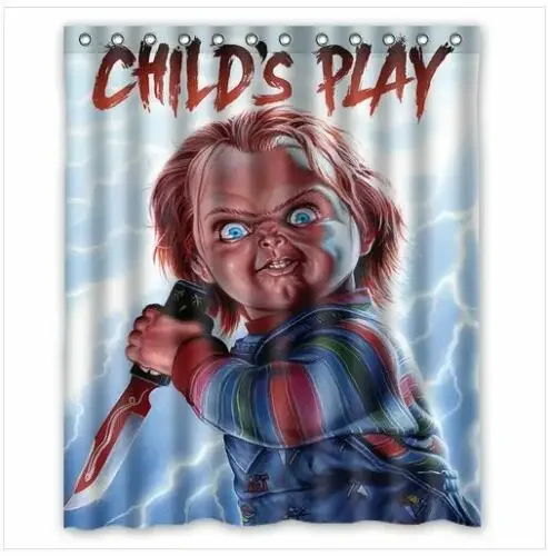 Brand New COLECAO CHUCKY Waterproof Bathroom Shower Curtain