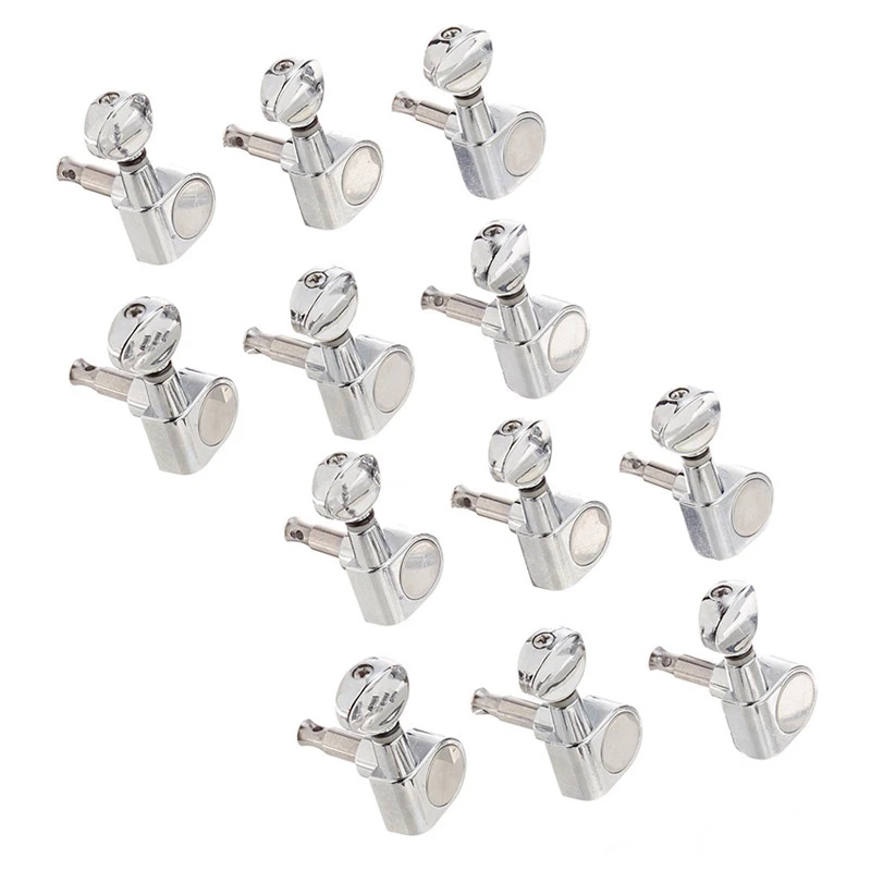 

A61P 12Pcs 6R Guitar Tuning Pegs Tuners Machine Heads For Fender Replacement