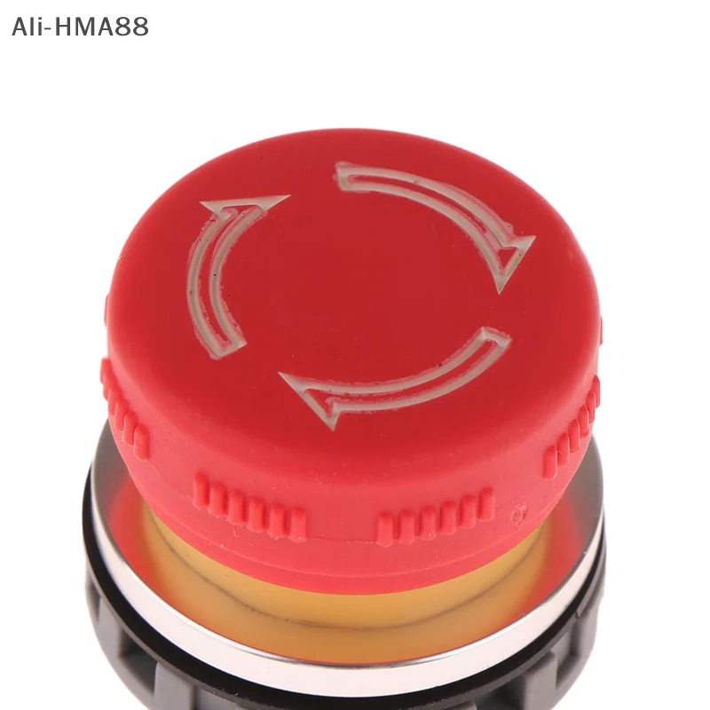 

1Pc Emergency Stop Button Switch16/22MM Plastic ON OFF Switch Self-Locking Stop Charging Pile Power Outage Switch