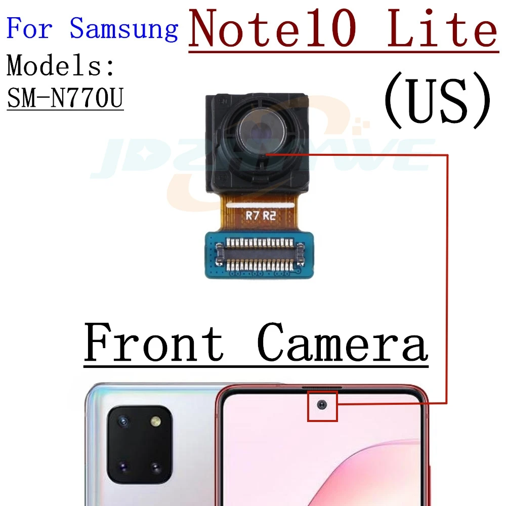 For Samsung Galaxy Note 10 Plus Lite SM-N975F N975 N970 N770 Front Rear Back Facing Camera Module