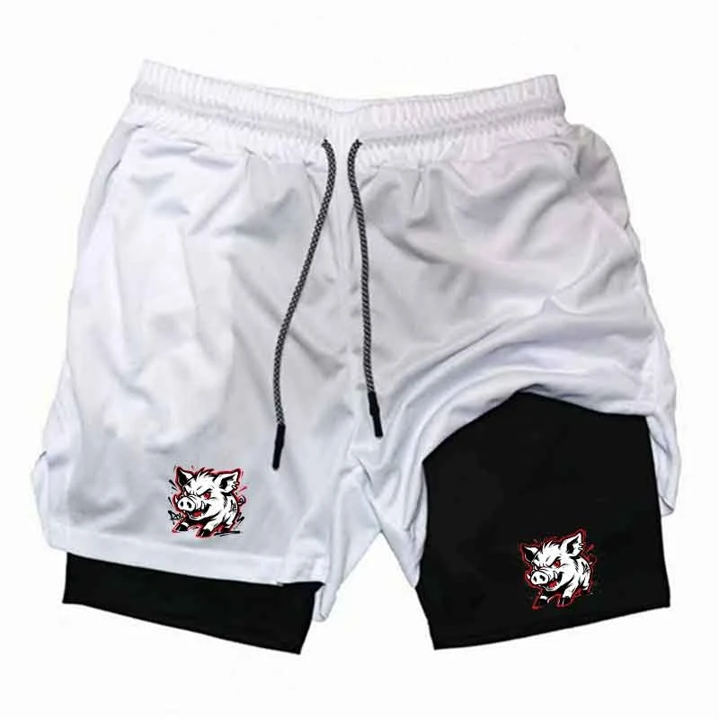 

Summer Men's Clothing Men Fitness Gym Training 2 in 1 Sports Quick Dry Workout Jogging