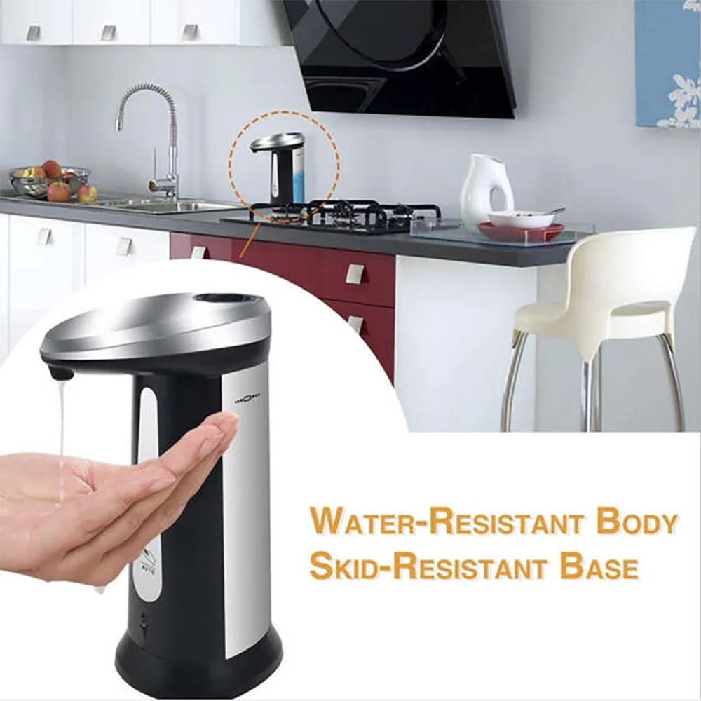 400ml Automatic Soap Dispenser Pump Bathroom Accessories Hand Sanitizer Shampoo Kitchen Shower Gel Liquid Smart Sensor Foam