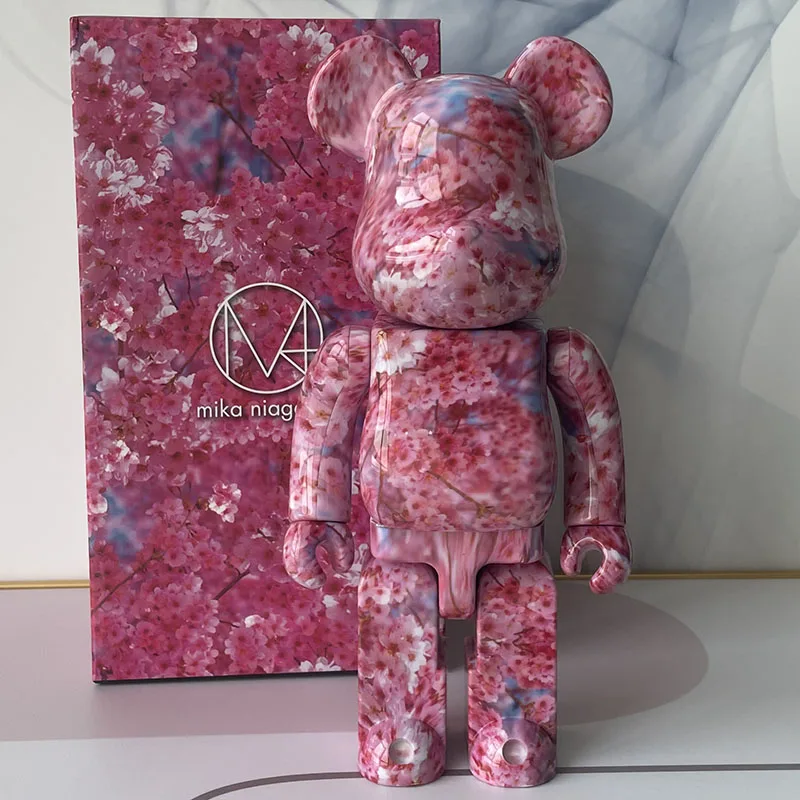 Bearbrick 400% Surfen Kroon Maan 28 Cm 11 Inch Hoogte Woondecoratie Ornamenten Beer Pop Gewrichten Kan Draaien Gift figuur