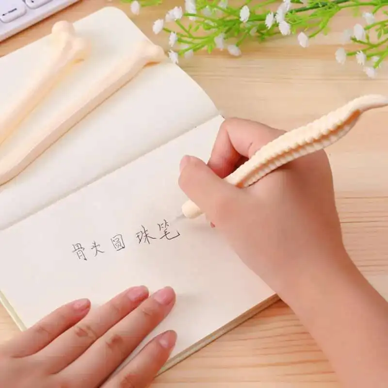 1 pezzo penna a sfera osso umano scuola forniture per ufficio decorazione bambini regalo di Halloween Ellen Brook cancelleria creativa scheletro