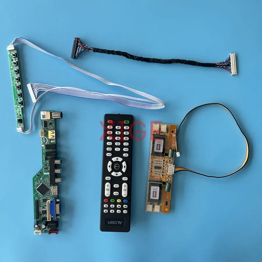 

For HSD190ME13 HSD190MEN3 HSD190ME12 HT190E01 Matrix Controller Board Kit LVDS 30-Pin HDMI+VGA+AV+USB 1280x1024 4-CCFL 1280*1024