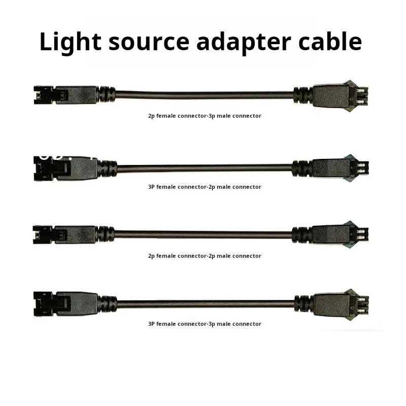 1M SM Verlenglijn Man Vrouw 2P 3P LED Aansluitkabel 24AWG 2.2A 600V Visuele Lichtbron draad voor Led Licht Driver CCTV