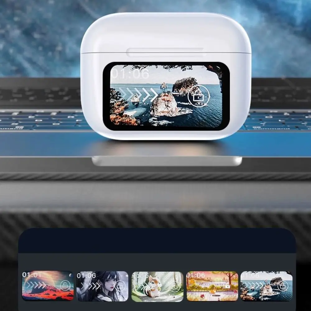 A9 Pro سماعة بلوتوث لاسلكية مع ميكروفون هاي فاي ستيريو سماعات رأس محمولة مع شاشة LED تعمل باللمس للحد من الضوضاء