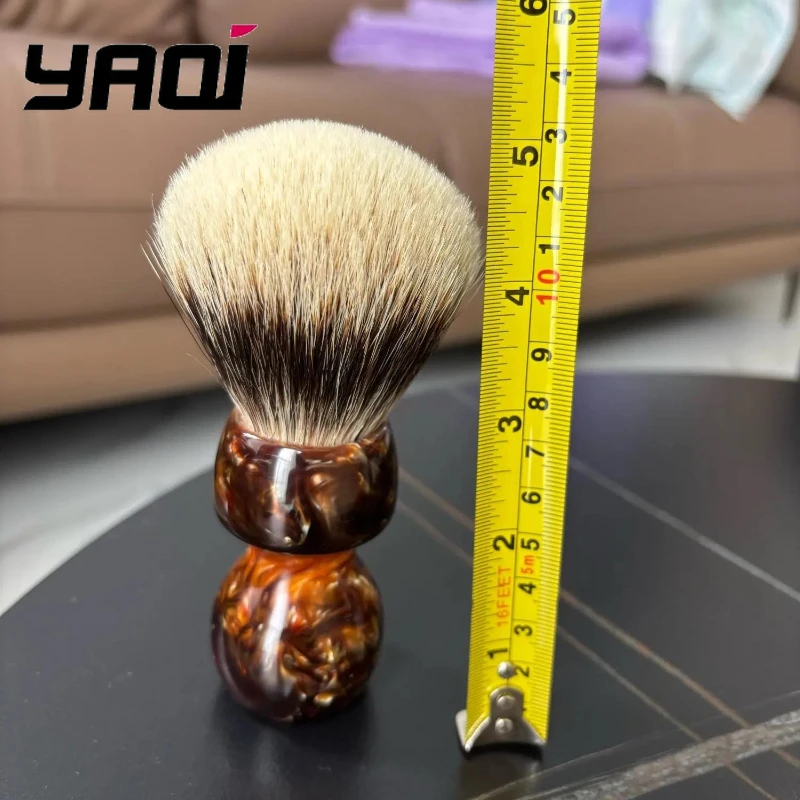 2026-yaqi-caramel-26mm-two-band-badger-hair-men-wet-shaving-brush-shaving-brush-for-men-shaving-foam-brush