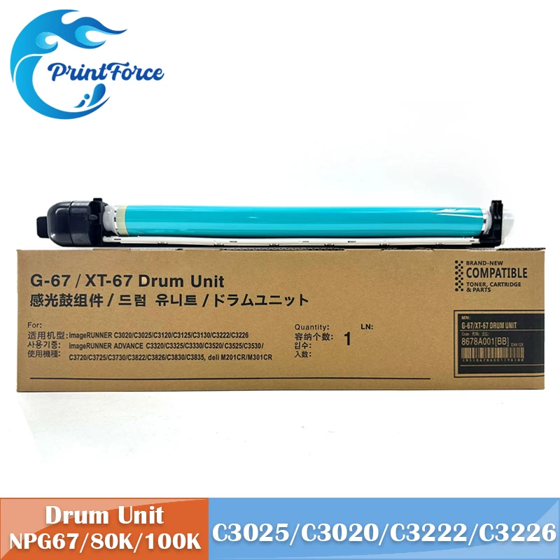 

NPG-67 NPG67 100K Pages Imaging Drum Unit for Canon IR C3020 C3025 C3120 C3125 C3130 C3222 C3226 C3320 C3325 C3330 C3520 C3525