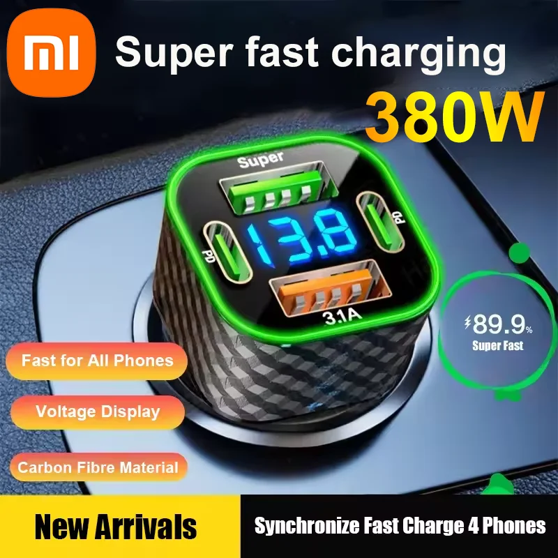 yZ[zXiaomi 380W fAPD 4in1 USB C ԍڏ[d d\t }[dA_v^[ iPhoneAOppoAVivoASamsungΉ