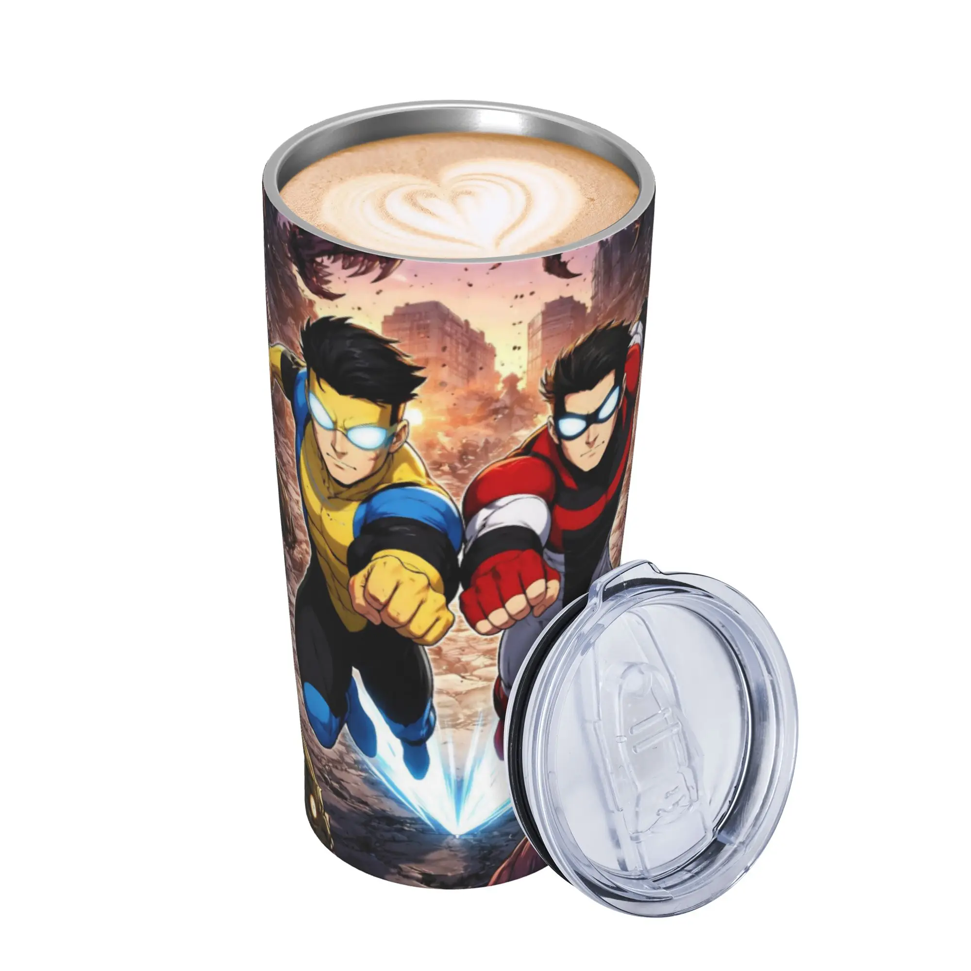 Invincibles Comic Tumbler Vacuum Insulated  Coffee Cups Vacuum Flask Smoothie Tea Mugs Water Bottle 20oz