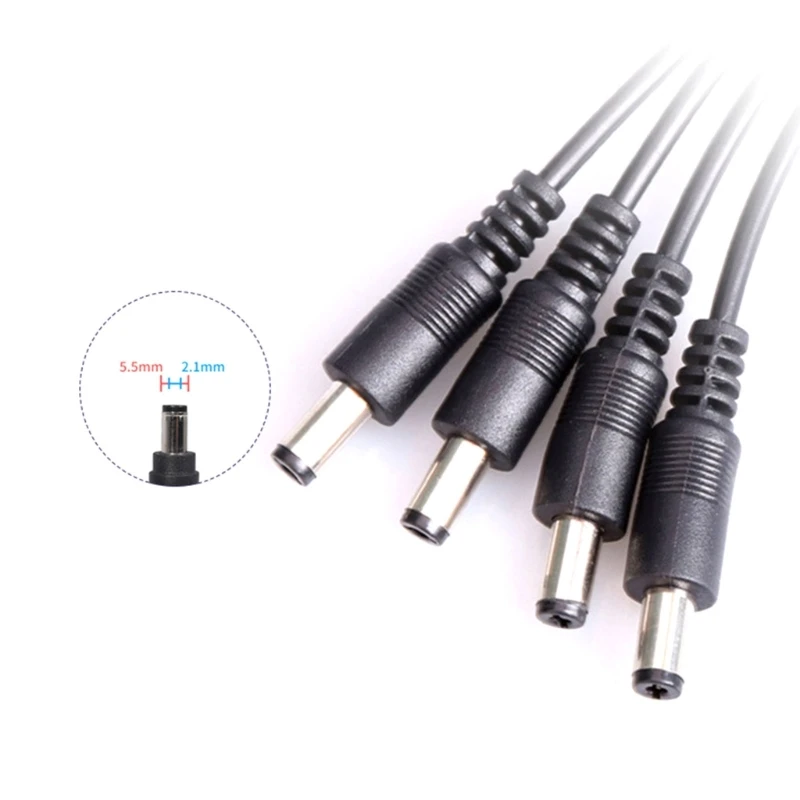 DC Power Plug Male Female Connector Cable 12V DC 2.1 x 5.5 mm Jack Plug 1 to 2 4 8 DC Connector Splitter Way Power Adapter Wrie