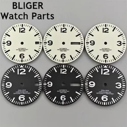 BLIGER 29mm Watch Dial C3 Green Luminous Fit NH35 NH36 ETA2824 2836 Mingzhu2813 DG MIYOTA8215 PT5000 Movement