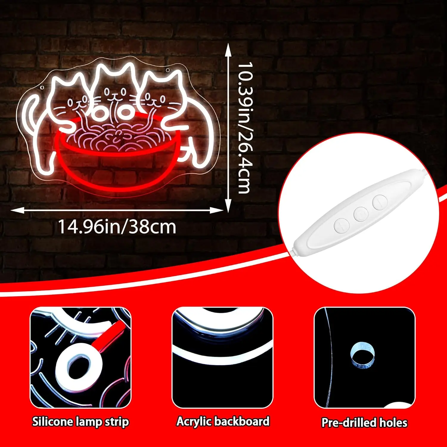 رامين القط الشعرية النيون نحت ضوء تسجيل جدار ديكور ل عكس الضوء رامين مطعم قاعة الطعام المطبخ كهف البيت رجل الكهف H