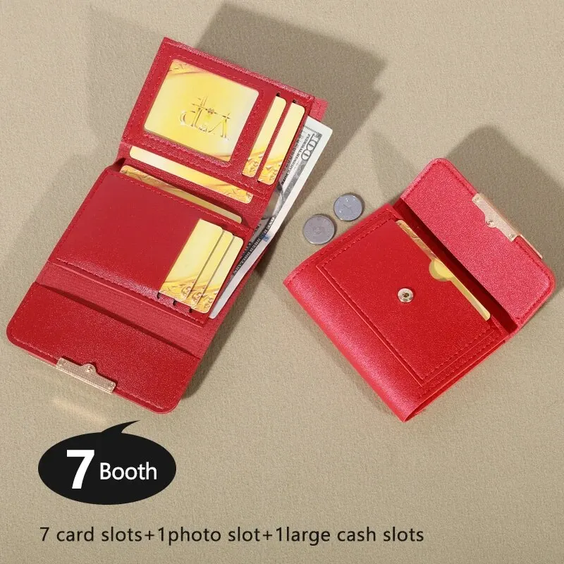 محفظة معدنية صغيرة قابلة للطي للطلاب ، محفظة صغيرة مخصصة من الصفر ، جديدة ، جميلة