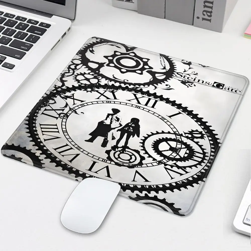 Anime Steins Gate Game Small Mouse Pad Notebook Genshin Impact Keyboard Pad Desktop Non-slip Placemat MousePad for LOL